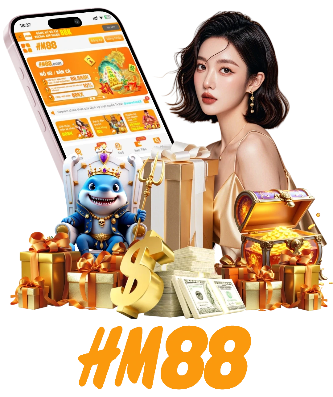 Dịch vụ ứng dụng Hm88 trên di động